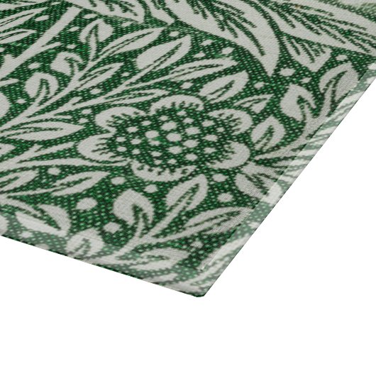 William Morris Marigold Groene Bloembloem Snijplank (Hoek)