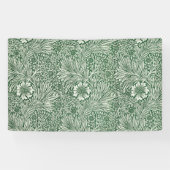 William Morris Marigold Groene Bloembloem Spandoek (Horizontaal)