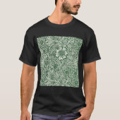 William Morris Marigold Groene Bloembloem T-shirt (Voorkant)