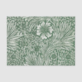 William Morris Marigold Groene Bloembloem Tissuepapier (Voorkant)
