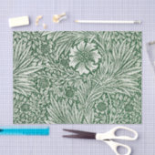 William Morris Marigold Groene Bloembloem Tissuepapier (Craft)
