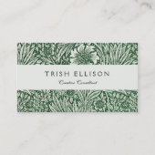 William Morris Marigold Groene Bloembloem Visitekaartje (Voorkant)