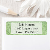 William Morris Marigold (Groene) Pattern Etiket (Insitu)