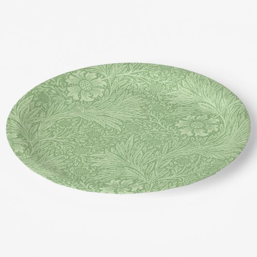 William Morris Marigold (Groene) Pattern Papieren Bordje (Gekanteld)