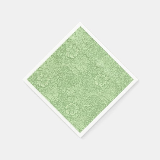 William Morris Marigold (Groene) Pattern Servetten (Hoek)