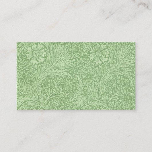 William Morris Marigold (Groene) Pattern Visitekaartje (Voorkant)