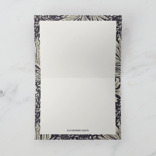  William Morris Marigold Patroon Note Kaart (Binnen)