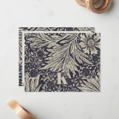 William Morris Marigold Patroon Note Kaart Notitiekaartje (Voorkant / Achterkant in situ)