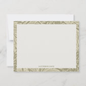  William Morris Marigold Patroon Note Kaart Notitiekaartje (Achterkant)