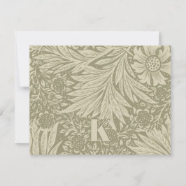 William Morris Marigold Patroon Note Kaart Notitiekaartje