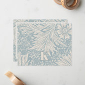 William Morris Marigold Patroon Note Kaart Notitiekaartje (Voorkant / Achterkant in situ)
