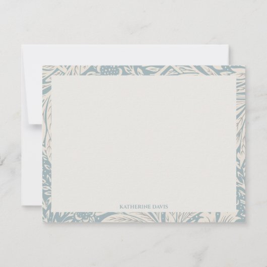  William Morris Marigold Patroon Note Kaart Notitiekaartje (Achterkant)