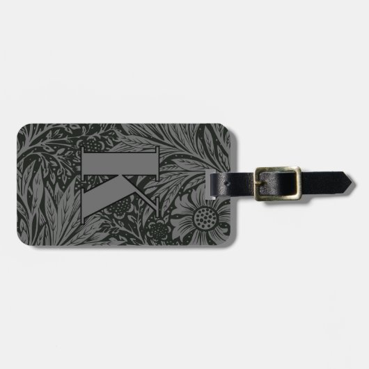 William Morris Marigold Pattern Bagagelabel (Voorkant horizontaal)