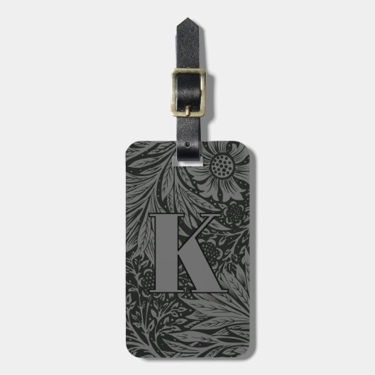 William Morris Marigold Pattern Bagagelabel (Voorkant verticaal)
