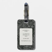 William Morris Marigold Pattern Bagagelabel (Achterkant verticaal)