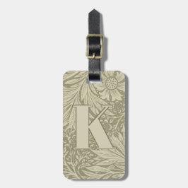 William Morris Marigold Pattern Bagagelabel