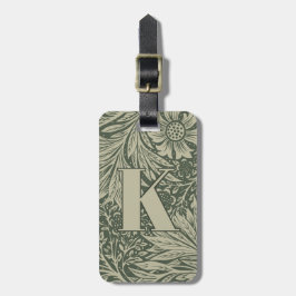 William Morris Marigold Pattern Bagagelabel