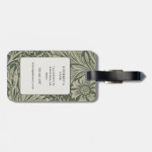  William Morris Marigold Pattern Bagagelabel (Achterkant horizontaal)