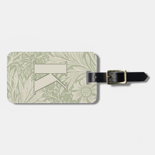 William Morris Marigold Pattern Bagagelabel (Voorkant horizontaal)