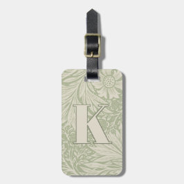 William Morris Marigold Pattern Bagagelabel