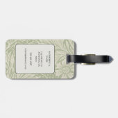 William Morris Marigold Pattern Bagagelabel (Achterkant horizontaal)