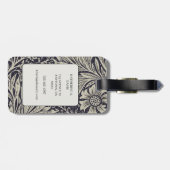 William Morris Marigold Pattern Bagagelabel (Achterkant horizontaal)