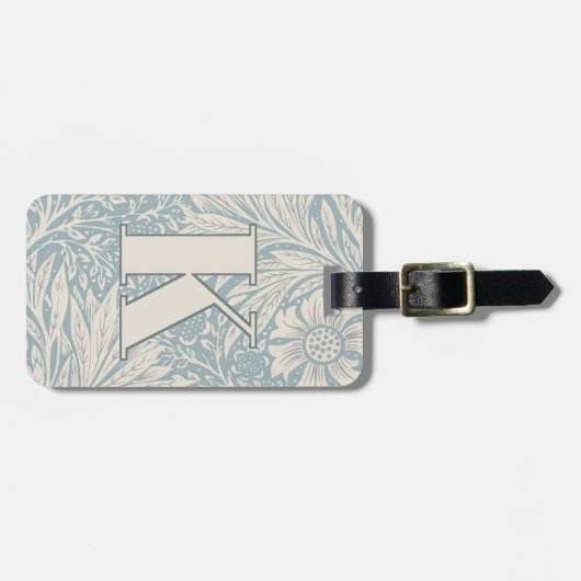  William Morris Marigold Pattern Bagagelabel (Voorkant horizontaal)