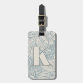  William Morris Marigold Pattern Bagagelabel (Voorkant verticaal)