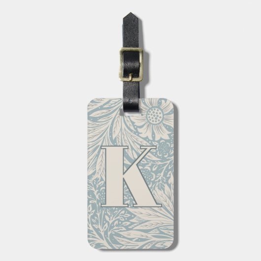  William Morris Marigold Pattern Bagagelabel (Voorkant verticaal)