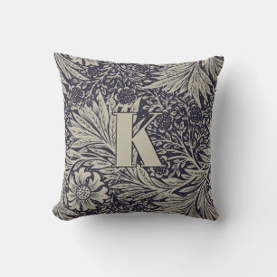  William Morris Marigold Pattern Monogram Kussen