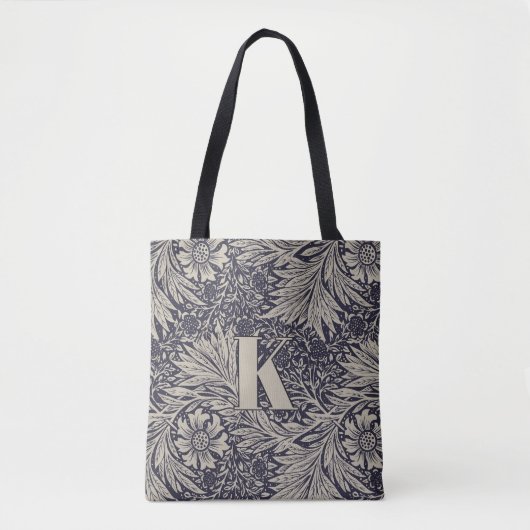  William Morris Marigold Pattern Monogram Tote Bag (Voorkant)