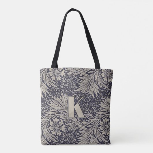 William Morris Marigold Pattern Monogram Tote Bag (Achterkant)