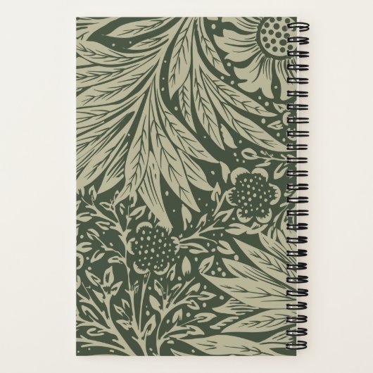 William Morris Marigold Pattern Notitieboek (Achterkant)