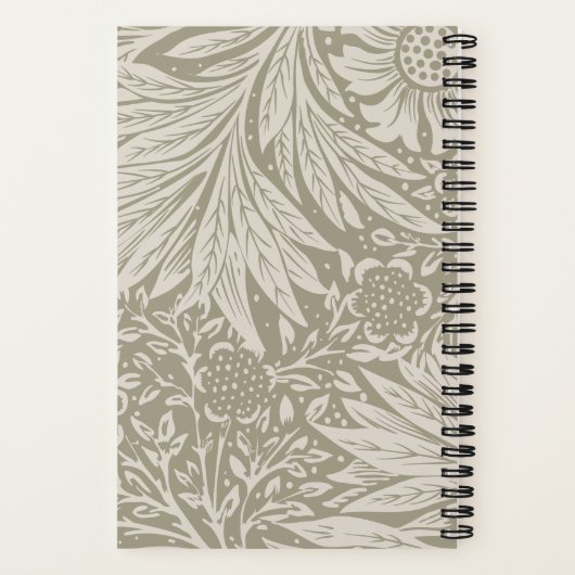  William Morris Marigold Pattern Notitieboek (Achterkant)