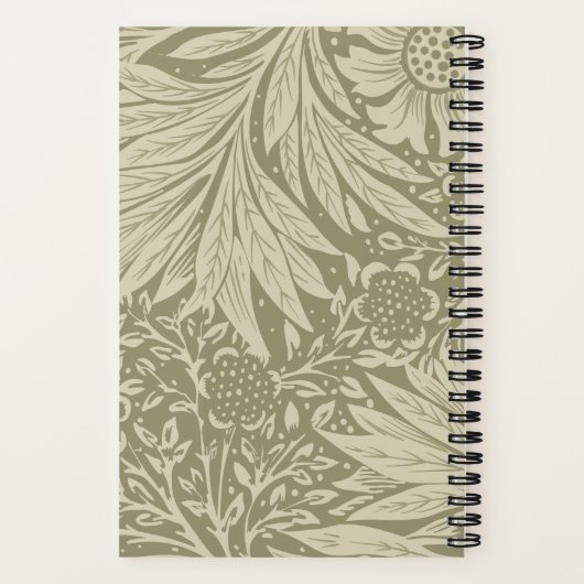  William Morris Marigold Pattern Notitieboek (Achterkant)