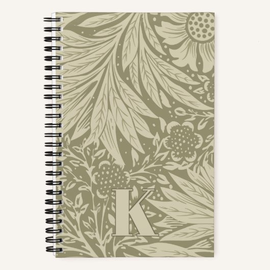  William Morris Marigold Pattern Notitieboek (Voorkant)