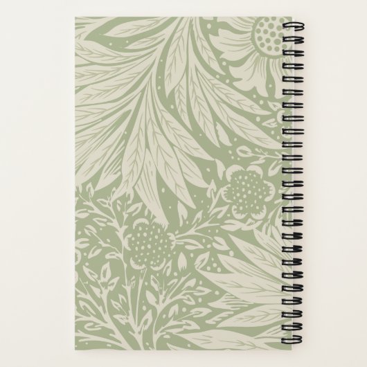 William Morris Marigold Pattern Notitieboek (Achterkant)