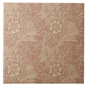 William Morris Marigold Repro Arts & Crafts Tile Tegeltje
