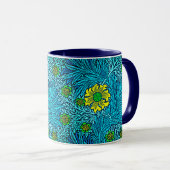 William Morris Marigold, Turquoise & Cobalt Blue Mok (Voorkant rechts)
