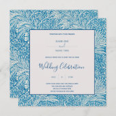 William Morris' Marigold vintage botanische bruilo Kaart (Voorkant / Achterkant)