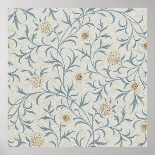 William Morris - Medieval Scroll en Branches Poster (Voorkant)
