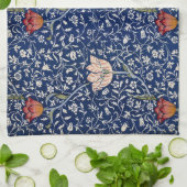 William Morris Medway Blauw Bloemmotief Theedoek (Gevouwen)