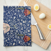 William Morris Medway Blauw Bloemmotief Theedoek (Quarter Fold)