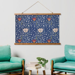 William Morris Medway Blauwe Tulp Bloemkunst Hangend Wandkleed