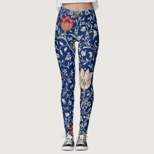 William Morris Medway Blauwe Tulp Bloemkunst Leggings