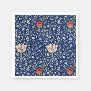 William Morris Medway Blauwe Tulp Bloemkunst Servet