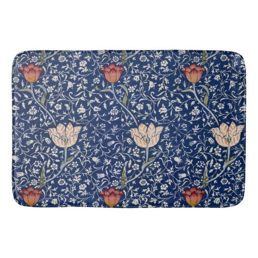 William Morris Medway Blue Floral Badmat (Voorkant)