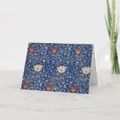 William Morris Medway Blue Floral Bedankkaart (Achterkant)
