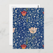William Morris Medway Blue Floral Briefkaart (Voorkant / Achterkant)