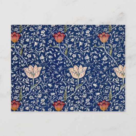 William Morris Medway Blue Floral Briefkaart (Voorkant)